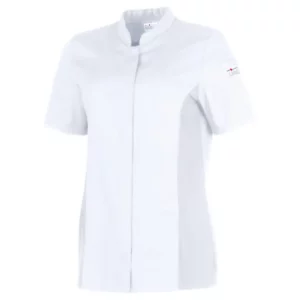 Chaqueta de cocina de mujer Leiber 08/1374 blanco, vista frontal sin modelo
