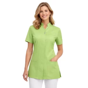Casaca de mujer Leiber 08/2067 verde claro, modelo de frente