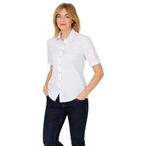Blusa de mujer Leiber 08/2077 blanca, modelo de frente