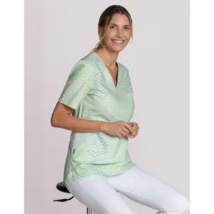 Casaca estampada de mujer Leiber 08/2135 menta/verde, puesta en modelo, vista frontal