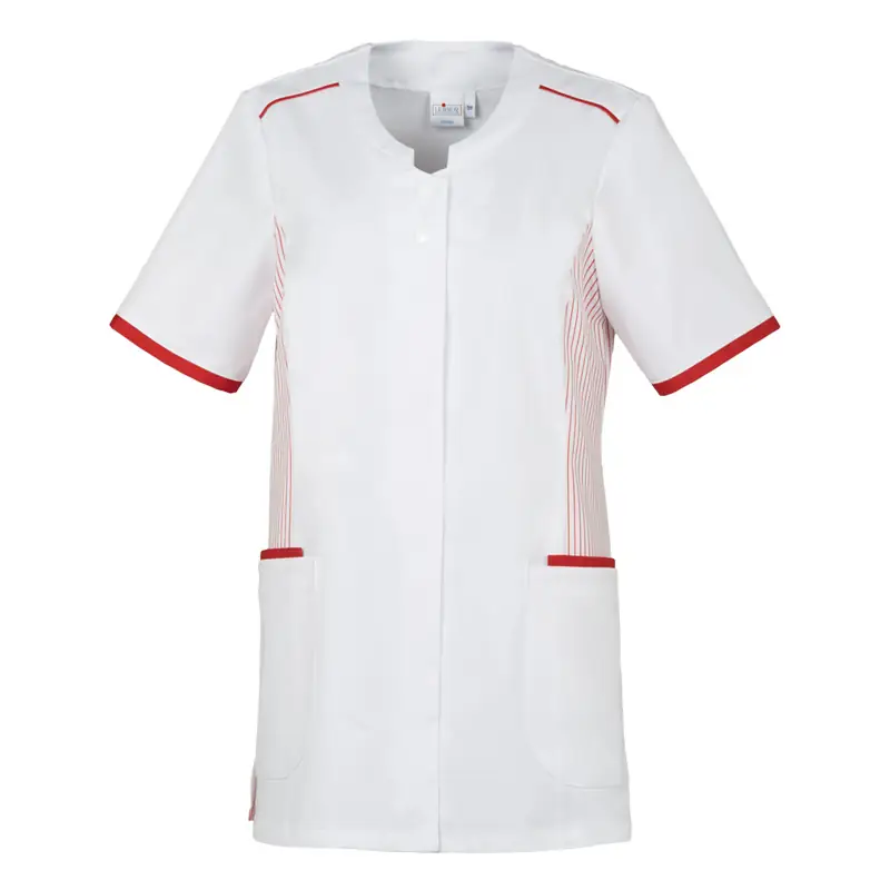Casaca de mujer Leiber 08/2153 2 Casaca Leiber 08/2153 blanco/rojo, vista frontal de la prenda