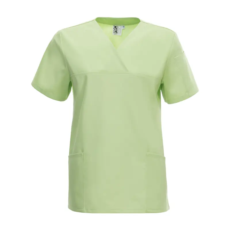 Casaca de mujer Leiber 08/2251 6 Casaca de mujer Leiber 08/2251 verde claro, vista frontal de la prenda