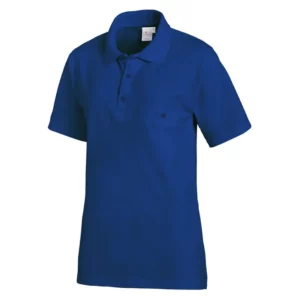 Polo de manga corta Leiber 08/241 en color azul royal, vista frontal