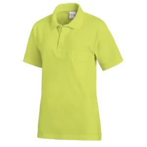 Polo de manga corta Leiber 08/241 en color lima, vista frontal
