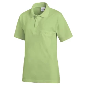 Polo de manga corta Leiber 08/241 en color verde claro, vista frontal