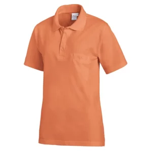 Polo de manga corta Leiber 08/241 en color teja, vista frontal