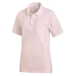Polo de manga corta Leiber 08/241 en color rosa, vista frontal