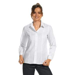 Blusa de mujer Leiber 08/2424 blanco, puesta en modelo