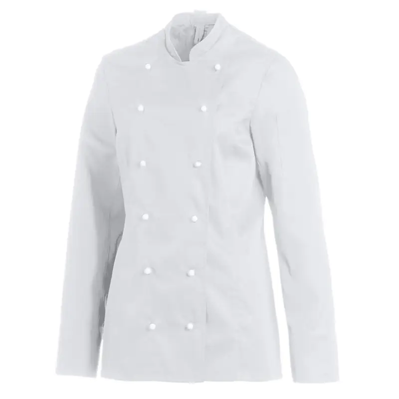 Chaqueta de cocina de mujer Leiber 08/2518 3 Chaqueta de cocina de mujer Leiber 08/2518 blanco, vista frontal de la prenda