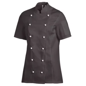 Chaqueta de cocina de mujer Leiber 08/2519 negro, vista frontal de la prenda