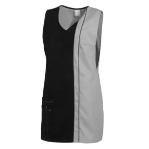 Casulla bicolor Leiber 08/2541 negro/gris plata, vista frontal de la prenda