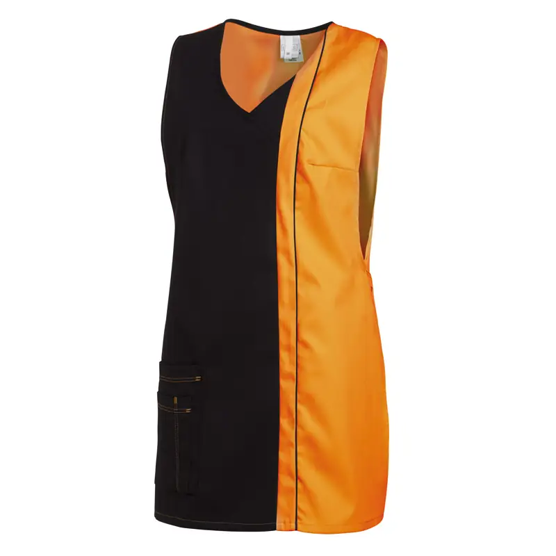 Casulla bicolor de mujer Leiber 08/2541 7 Casulla bicolor Leiber 08/2541 negro/amarillo sol, vista frontal de la prenda