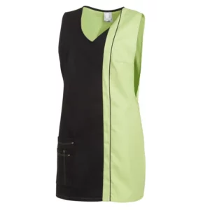 Casulla bicolor Leiber 08/2541 negro/verde claro, vista frontal de la prenda