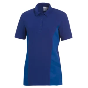 Casaca tipo polo de mujer Leiber 08/2546 azul royal, vista frontal de la prenda