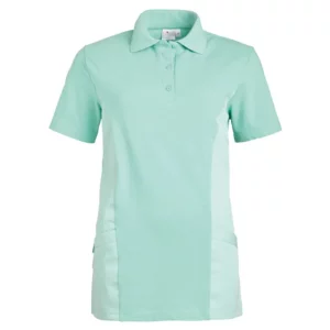 Casaca tipo polo de mujer Leiber 08/2546 menta, vista frontal de la prenda