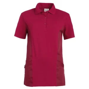 Casaca tipo polo de mujer Leiber 08/2546 cereza, vista frontal de la prenda