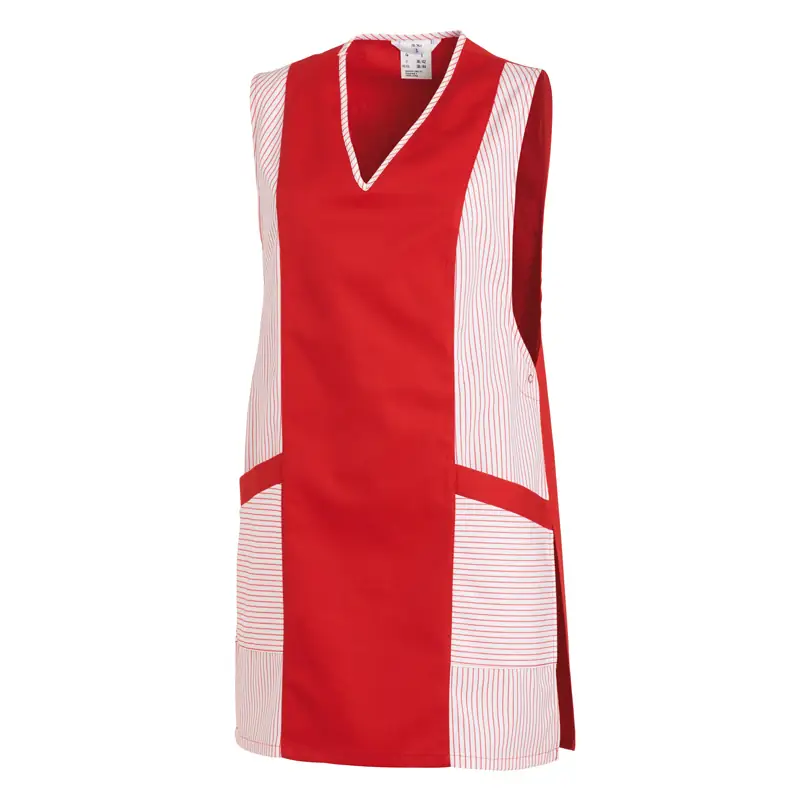Casulla Leiber 08/264 2 Casulla Leiber 08/264 blanco/rojo, vista frontal de la prenda