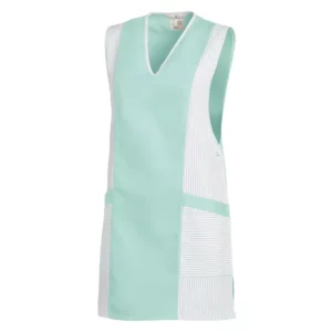 Casulla Leiber 08/264 blanco/menta, vista frontal de la prenda