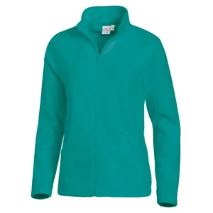 Chaqueta polar de mujer Leiber 08/2662 petróleo, vista frontal de la prenda