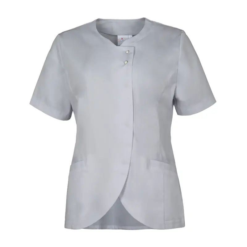 Casaca de mujer Leiber 08/2686 5 Casaca Leiber 08/2686 gris plata, vista frontal de la prenda