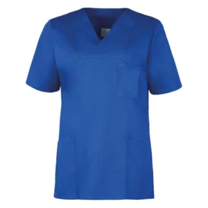 Casaca sanitaria de mujer Leiber 08/2732 azul royal, vista frontal de la prenda