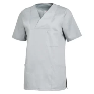 Casaca sanitaria de mujer Leiber 08/2732 gris plata, vista frontal de la prenda