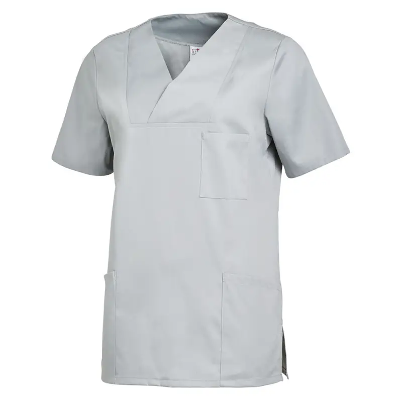 Casaca sanitaria de mujer Leiber 08/2732 11 Casaca sanitaria de mujer Leiber 08/2732 gris plata, vista frontal de la prenda