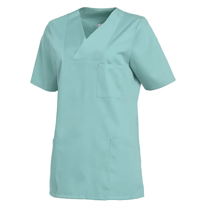 Casaca sanitaria de mujer Leiber 08/2732 15 Casaca sanitaria de mujer Leiber 08/2732 verde salvia, vista frontal de la prenda