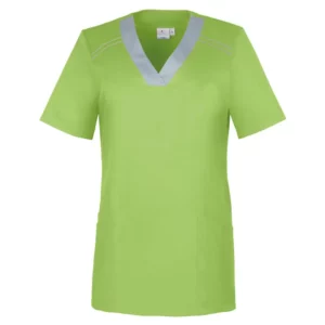 Casaca de mujer Leiber 08/2798 verde lima/gris plata, vista frontal de la prenda