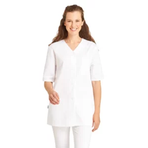 Casaca de mujer Leiber 08/448 blanca, puesta de frente