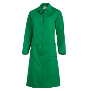 Bata de mujer Leiber 08/491 verde bosque, vista frontal de la prenda