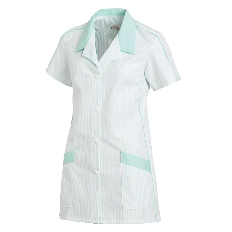 Casaca rayada de mujer Leiber 08/559 10 Casaca Leiber 08/559 blanco/menta, vista frontal de la prenda