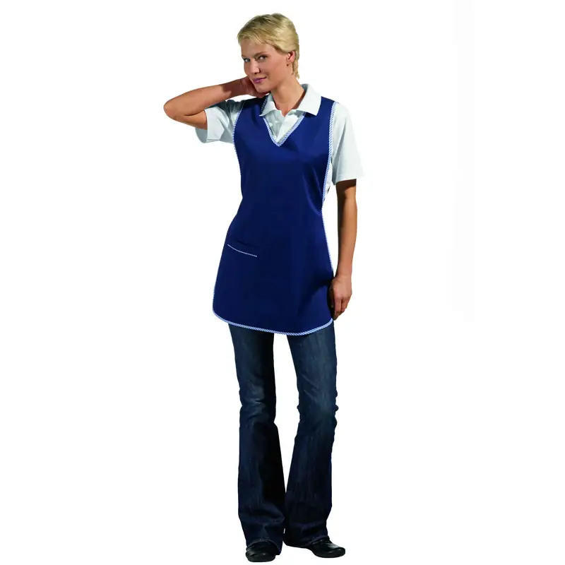 Casulla de trabajo Leiber 08/594 6 Casulla de trabajo Leiber 08/594 azul marino, frontal con modelo