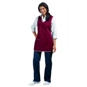 Casulla de trabajo Leiber 08/594 burdeos, frontal con modelo