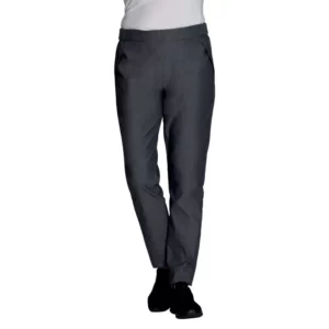 Pantalón ajustable de mujer Leiber 08/6230 gris jeans, frontal con modelo