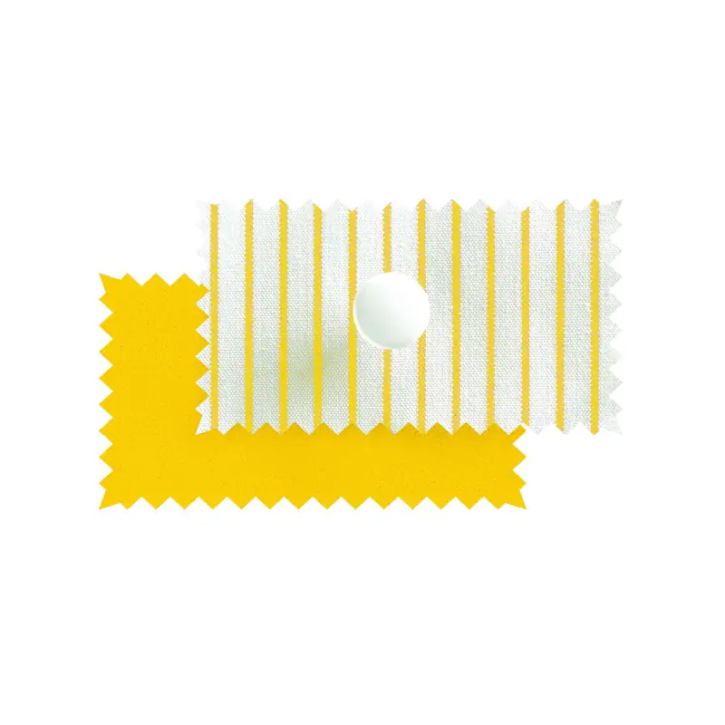 Casaca de mujer Leiber 08/634 12 Casaca Leiber 08/634 blanco/amarillo, muestra de tejido y botón