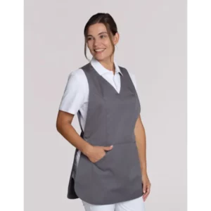 Casulla de mujer Leiber 08/641 gris, puesta en modelo, vista frontal