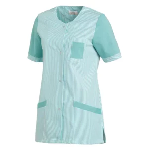 Casaca de mujer Leiber 08/705 en verde agua, vista frontal de la prenda