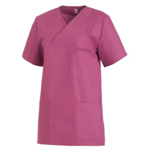 Casaca sanitaria unisex Leiber 08/769 en mora, vista frontal de la prenda