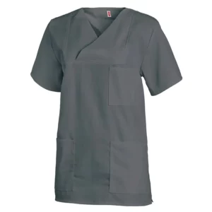 Casaca sanitaria unisex Leiber 08/769 en antracita, vista frontal de la prenda