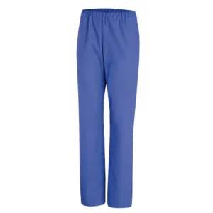 Pantalón sanitario unisex Leiber 08/780 en azul royal, vista frontal de la prenda