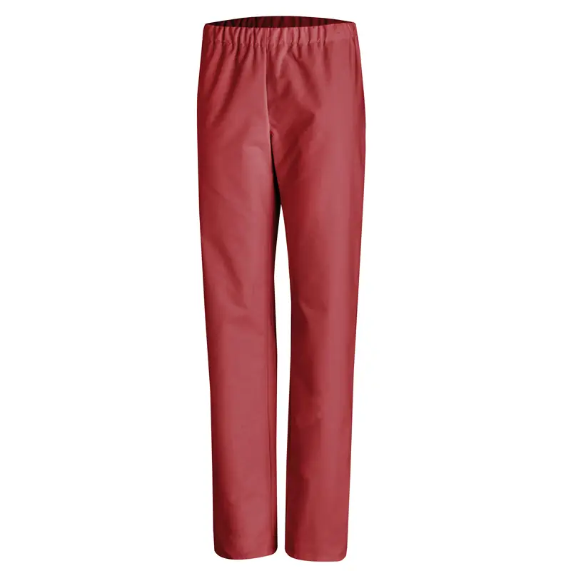 Pantalón sanitario unisex Leiber 08/780 14 Pantalón sanitario unisex Leiber 08/780 en burdeos, vista frontal de la prenda