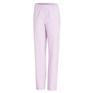Pantalón sanitario unisex Leiber 08/780 en lila, vista frontal de la prenda
