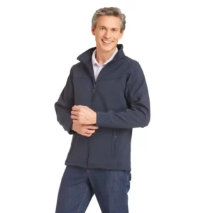 Chaqueta softshell de hombre Leiber 10/1146 azul marino, frontal sobre modelo
