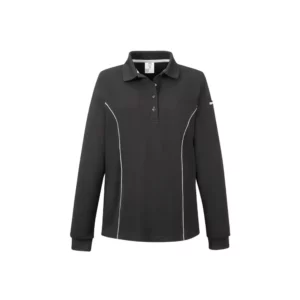 Polo de manga larga de mujer Leiber 10/2091 Negro/Blanco, vista frontal de la prenda