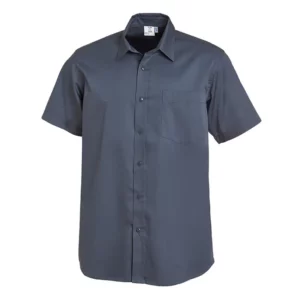Camisa de camarero Leiber 10/2498 gris oscuro, frontal de la prenda
