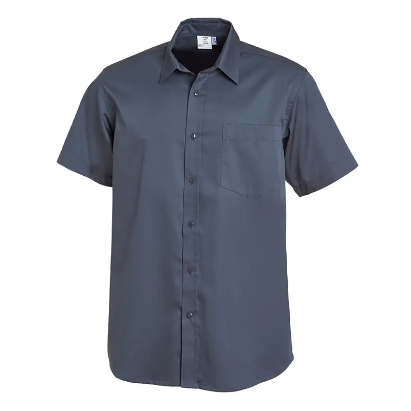 Camisa de camarero Leiber 10/2498 1 Camisa de camarero Leiber 10/2498 gris oscuro, frontal de la prenda