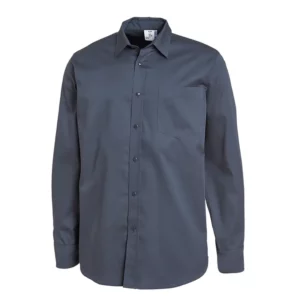 Camisa de camarero Leiber 10/2499 gris oscuro, frontal de la prenda