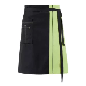 Delantal de cintura Leiber 11/2568 en negro/verde claro, frontal de la prenda