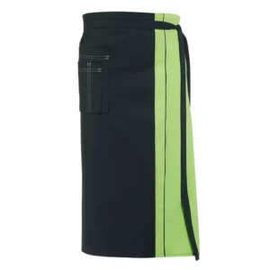 Delantal de cintura Leiber 11/2569 en negro/verde claro, frontal de la prenda